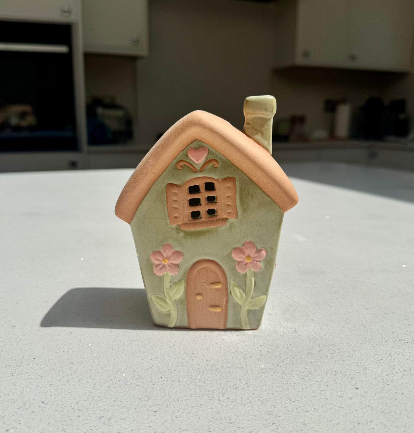 Ceramic Tea Light Houses in Various Colours
