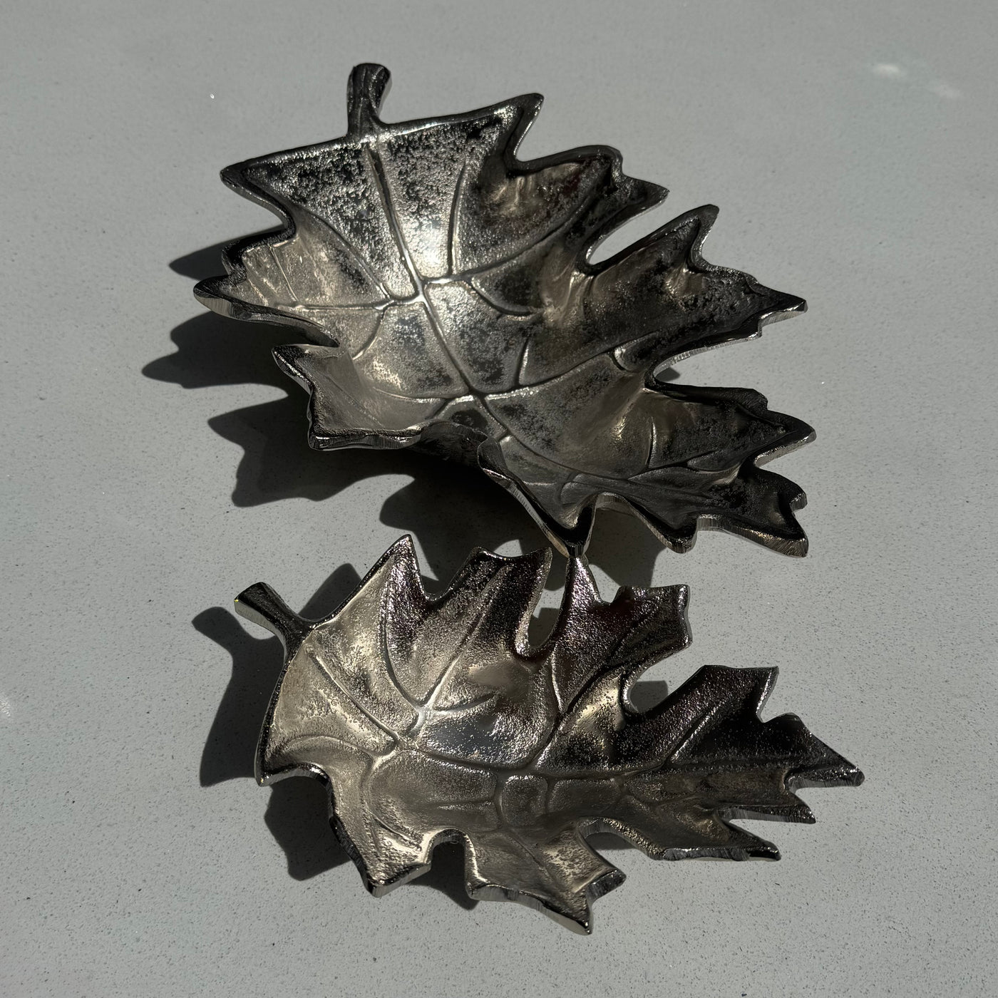 Decorative Leaf Bowl in Cast Aluminium