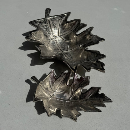 Decorative Leaf Bowl in Cast Aluminium