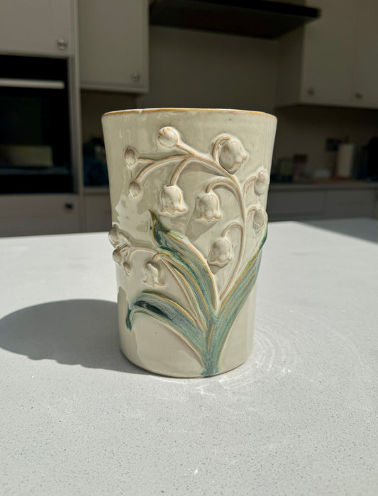 Lily of the Valley Ceramic Vase