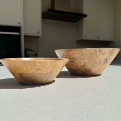 Hand Carved Wooden Bowl in Various Sizes – Decorative Bowl