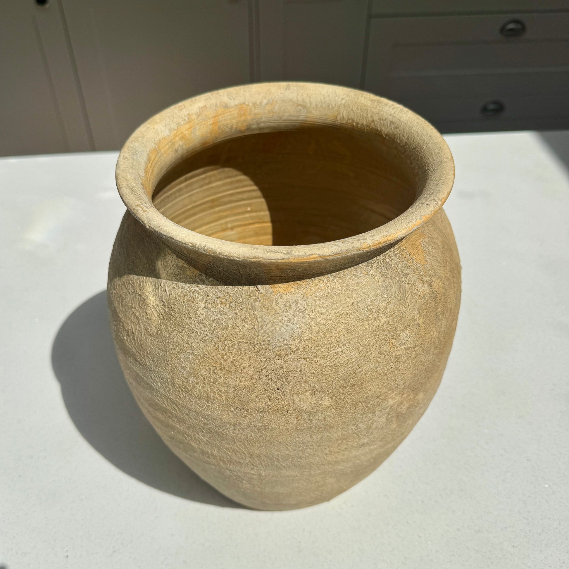 Large Rustic Terracotta Effect Vase