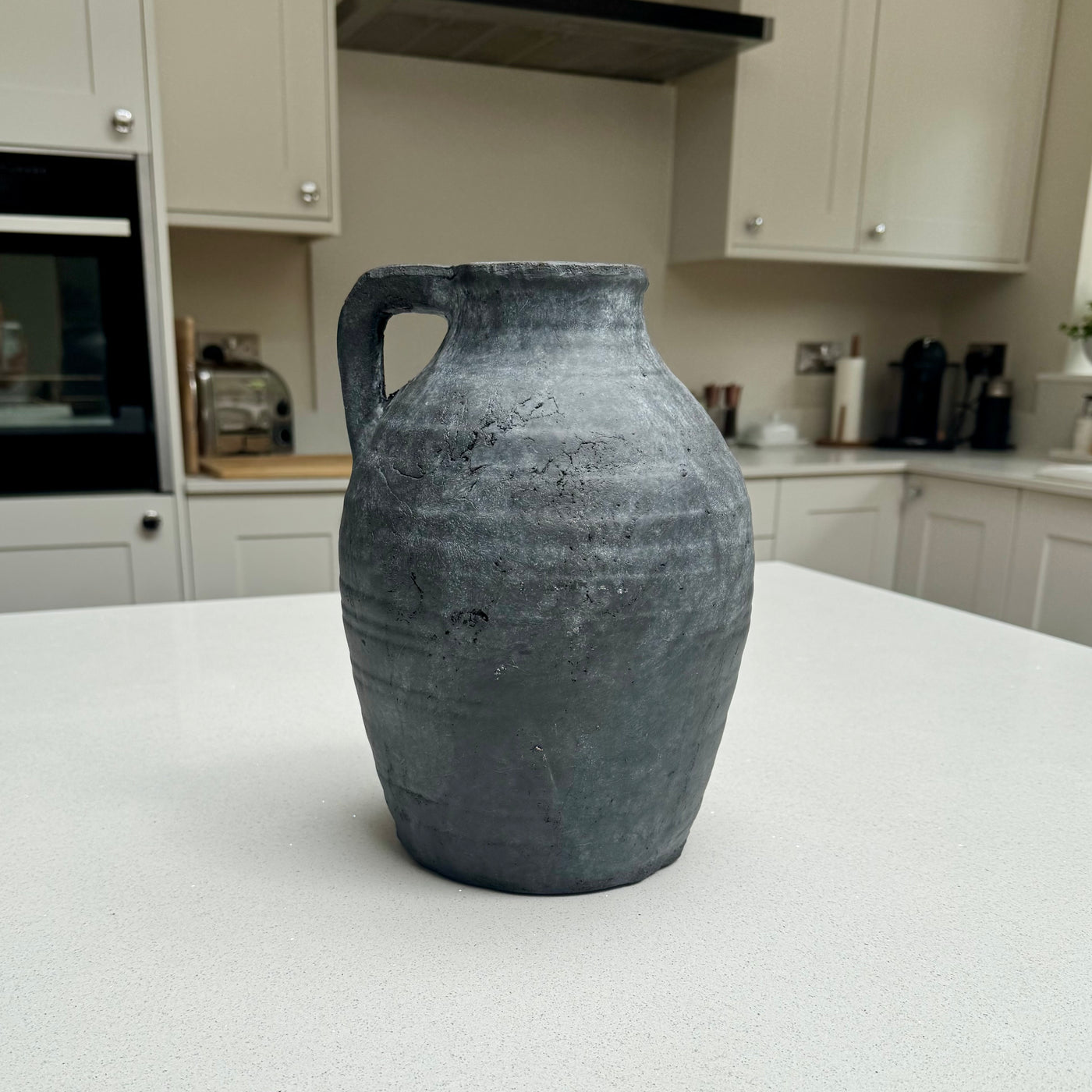 Large Ellie terracotta Jug Vase in Anthracite 28cm