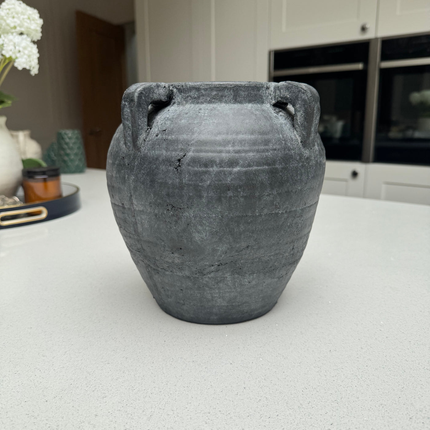 Medium Medora Vase in Anthracite 21.5cm