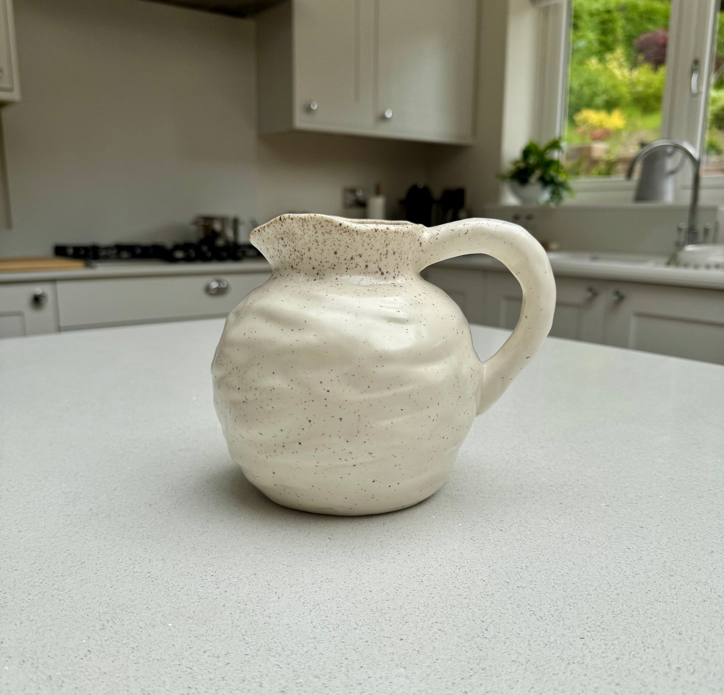 Handmade Speckled Ceramic Jug Vase
