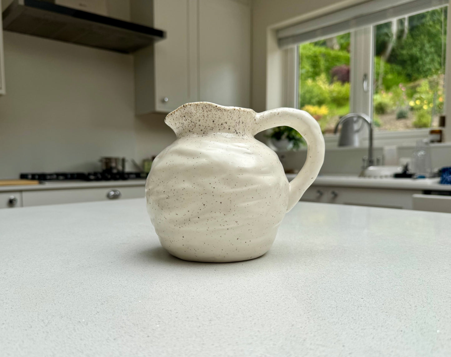 Handmade Speckled Ceramic Jug Vase