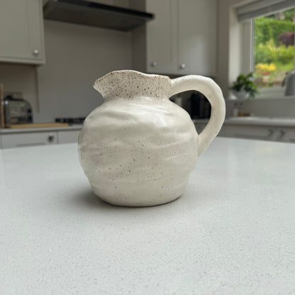 Handmade Speckled Ceramic Jug Vase 18.5cm