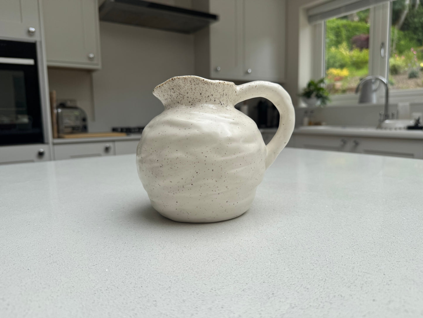 Handmade Speckled Ceramic Jug Vase
