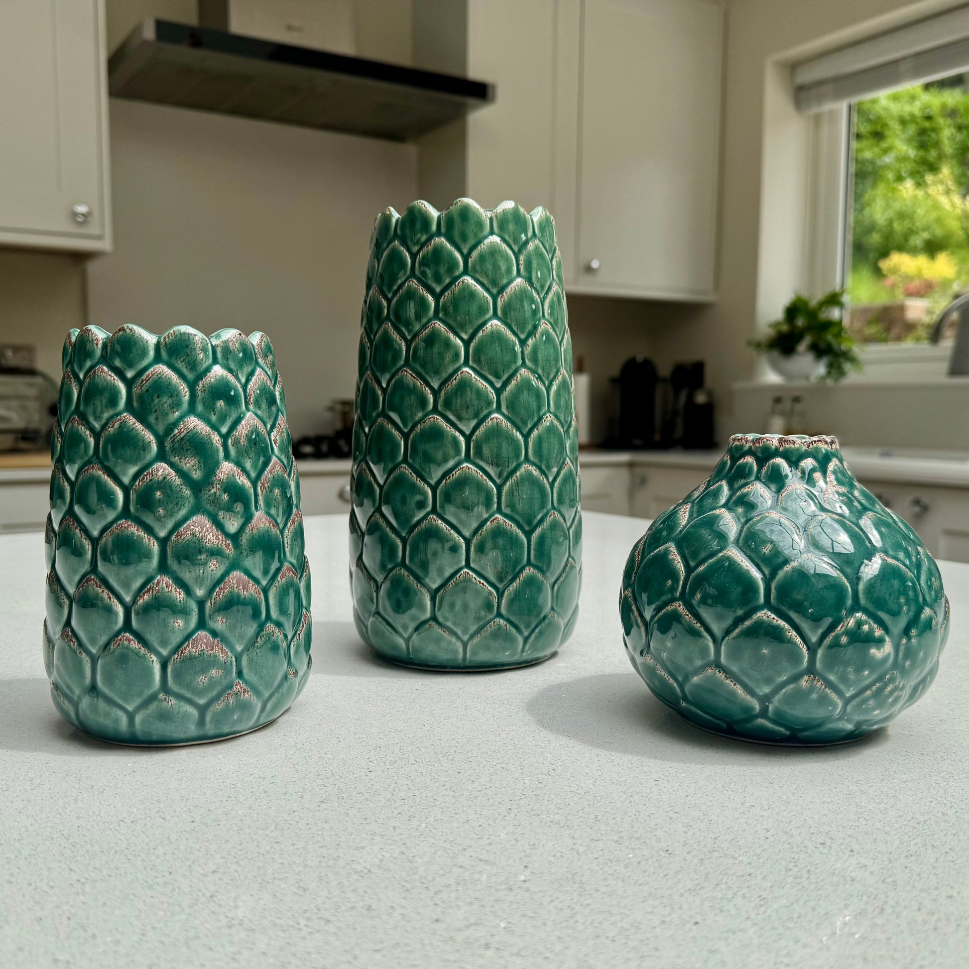 Medium Artichoke Ceramic Vase