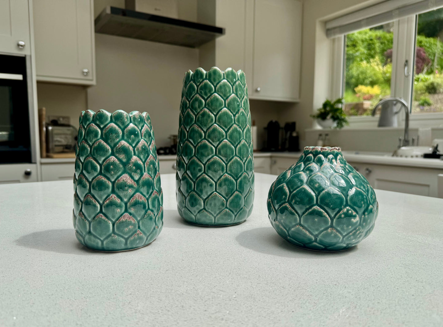 Bulb Artichoke Ceramic Vase