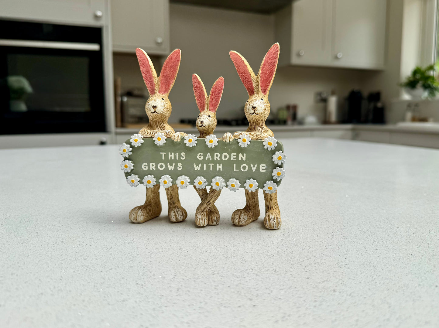 'This Garden Grows With Love' Rabbit Ornament