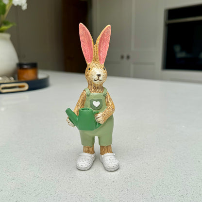 Gardening Rabbit Ornament with Watering Can