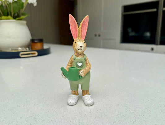 Gardening Rabbit Ornament with Watering Can