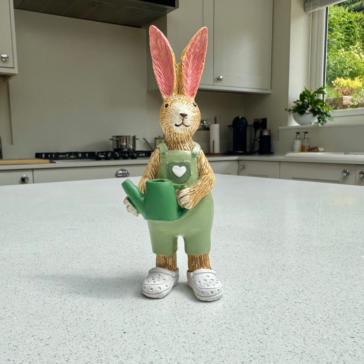 Gardening Rabbit Ornament with Watering Can