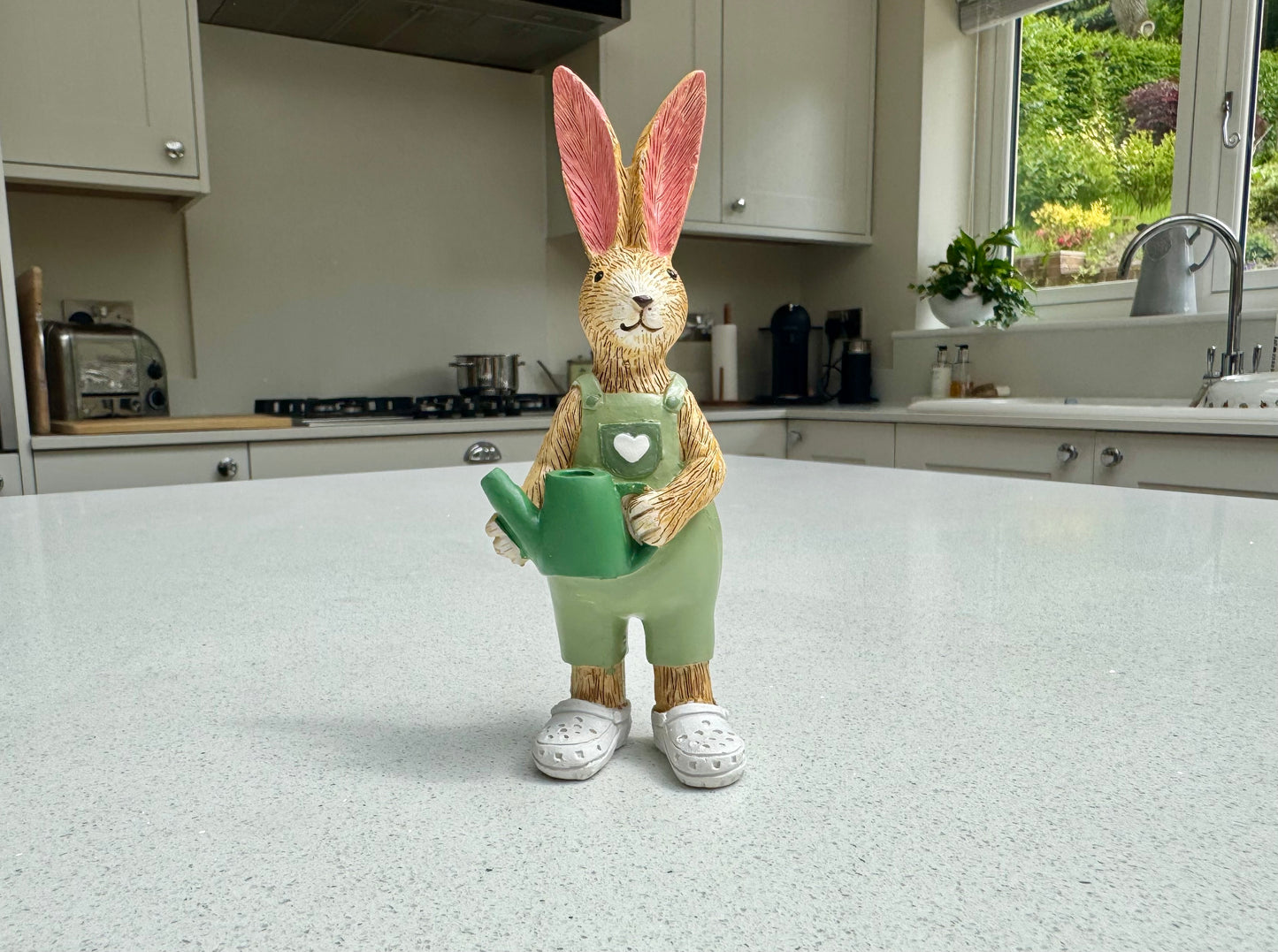 Gardening Rabbit Ornament with Watering Can