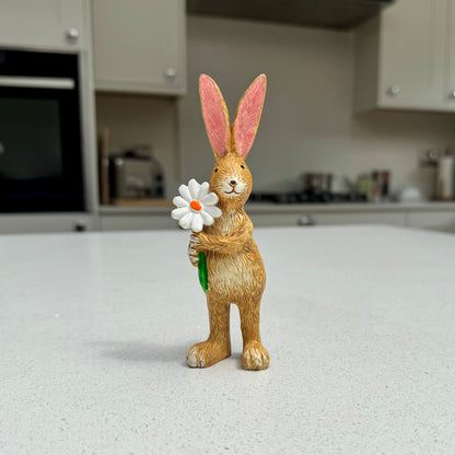 Rabbit Ornament with Daisy