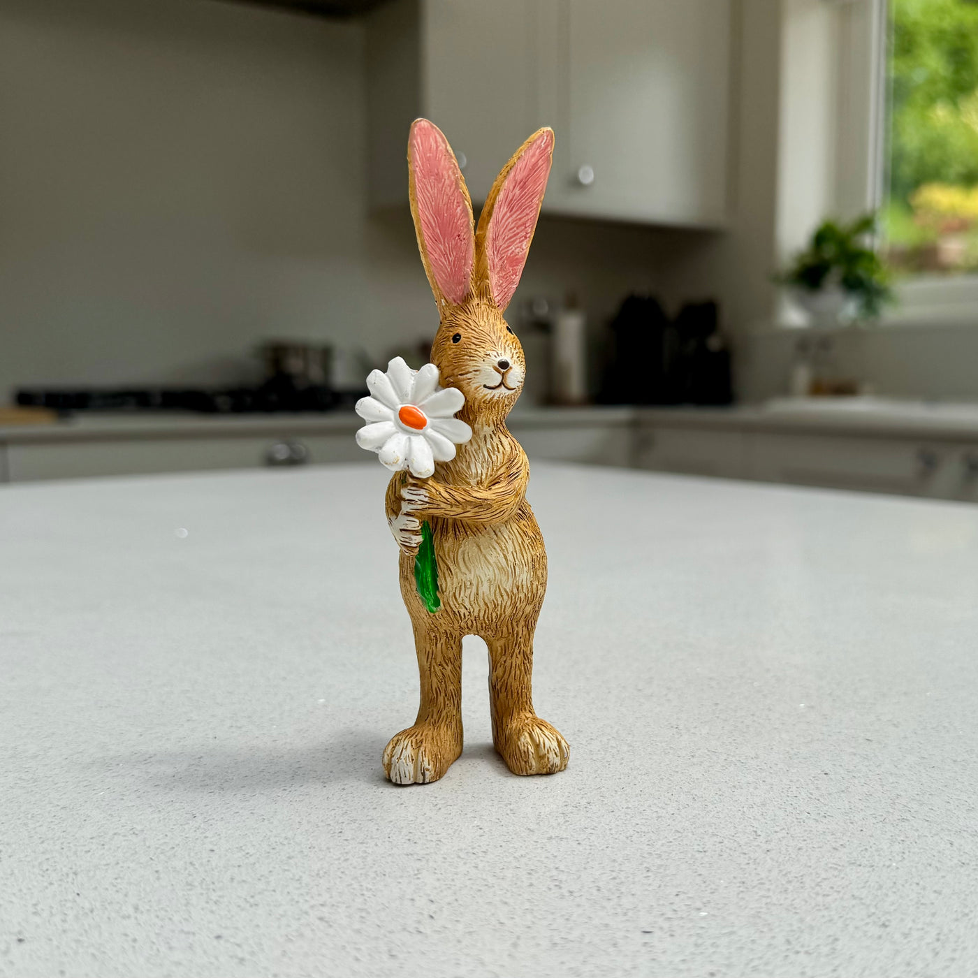 Rabbit Ornament with Daisy