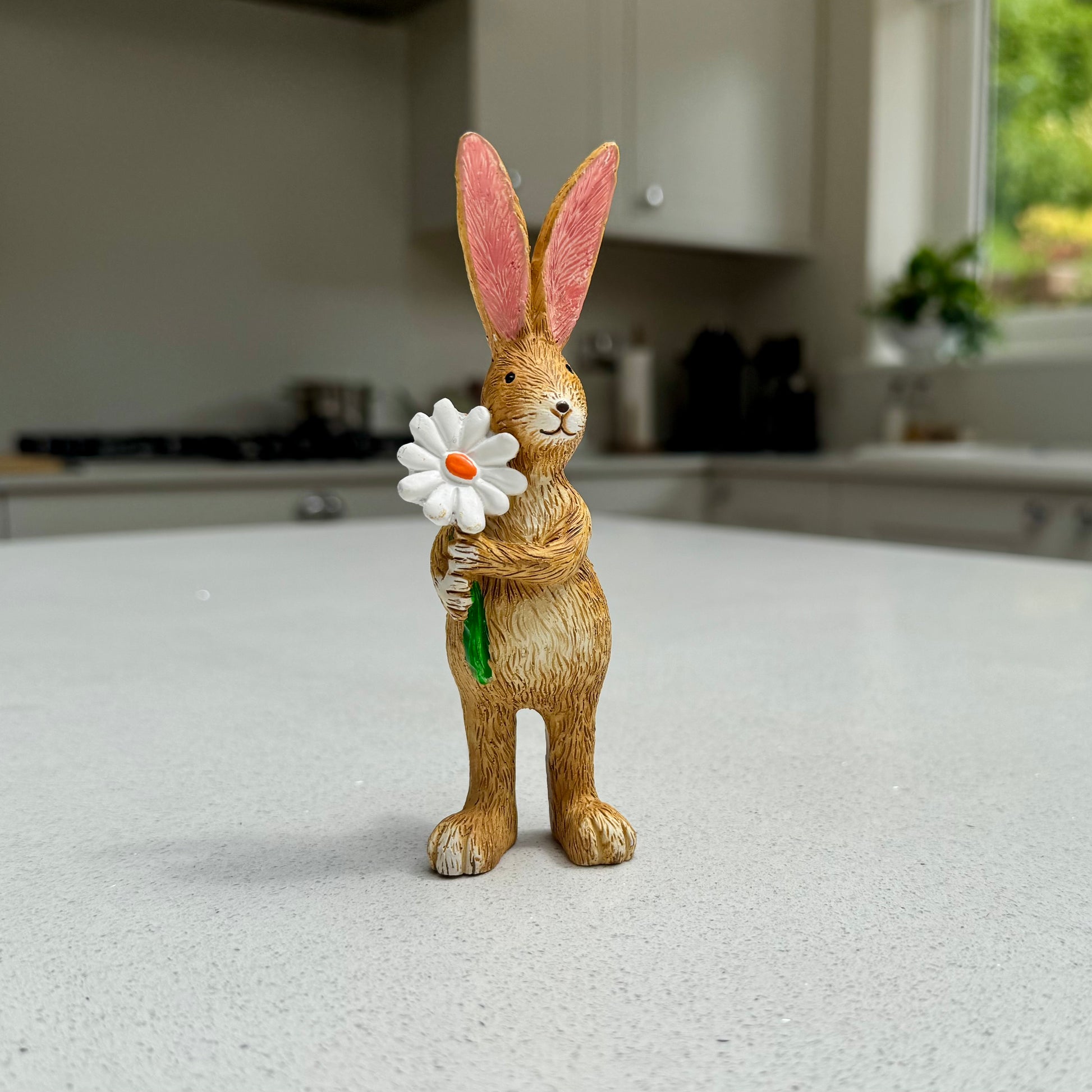 Rabbit Ornament with Daisy