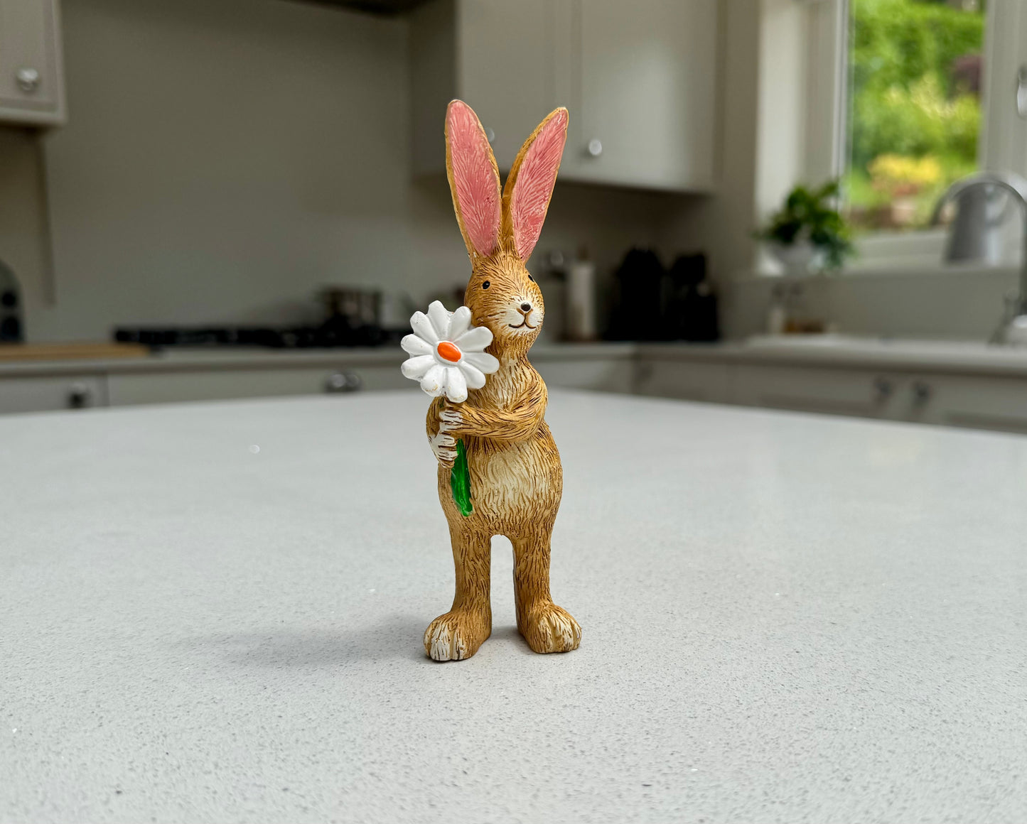 Rabbit Ornament with Daisy