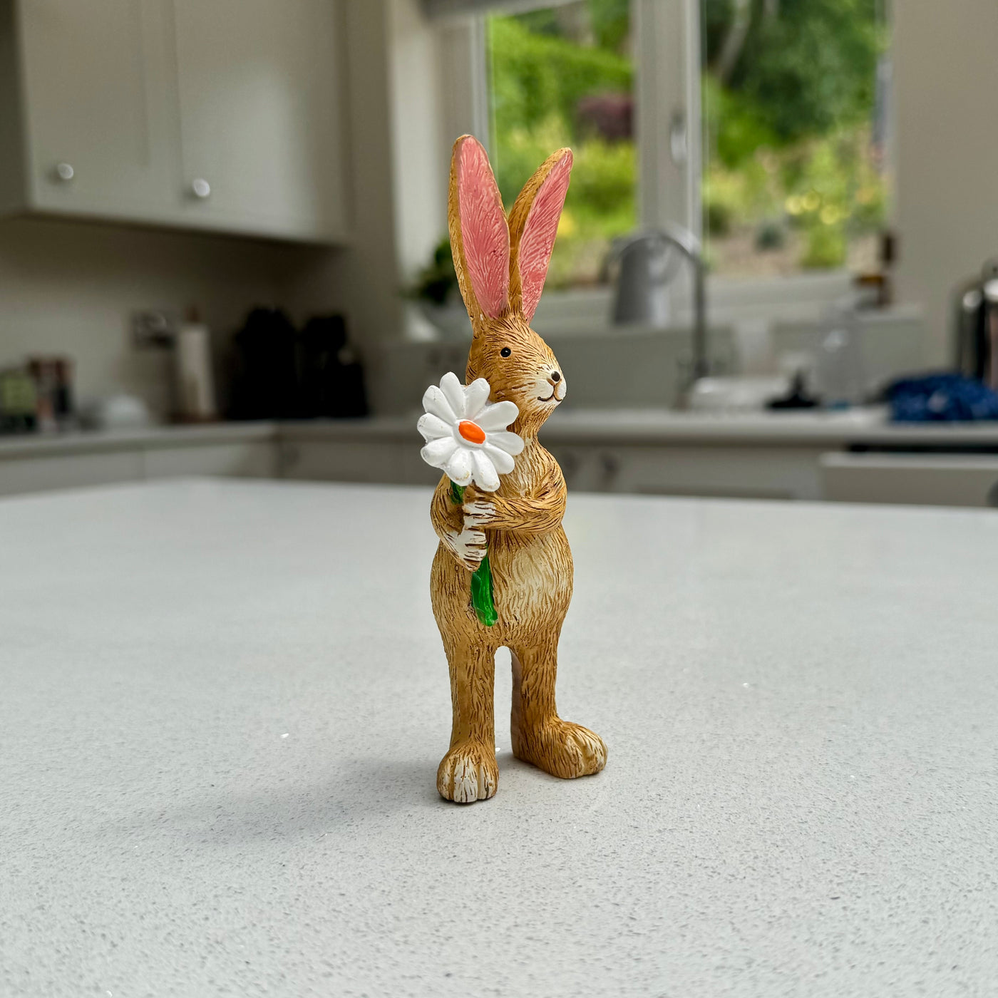 Rabbit Ornament with Daisy