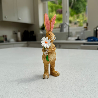 Rabbit Ornament with Daisy