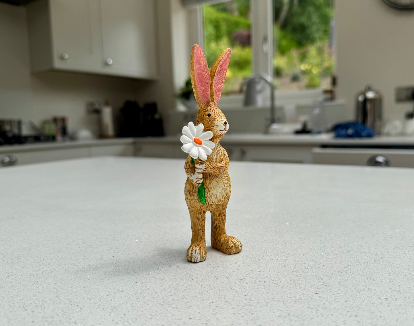 Rabbit Ornament with Daisy