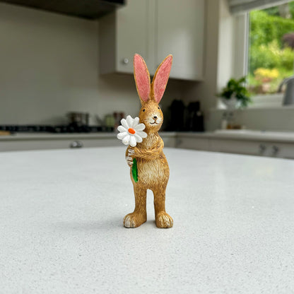 Rabbit Ornament with Daisy