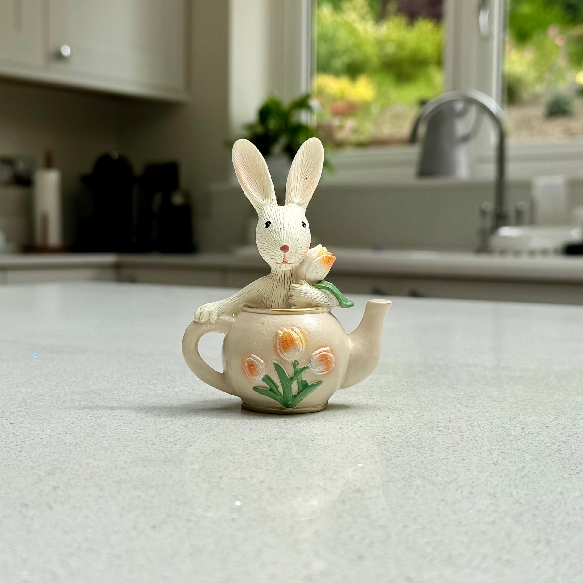 Rabbit in a Teapot Ornament