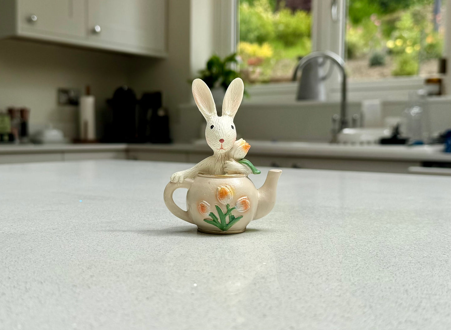 Rabbit in a Teapot Ornament
