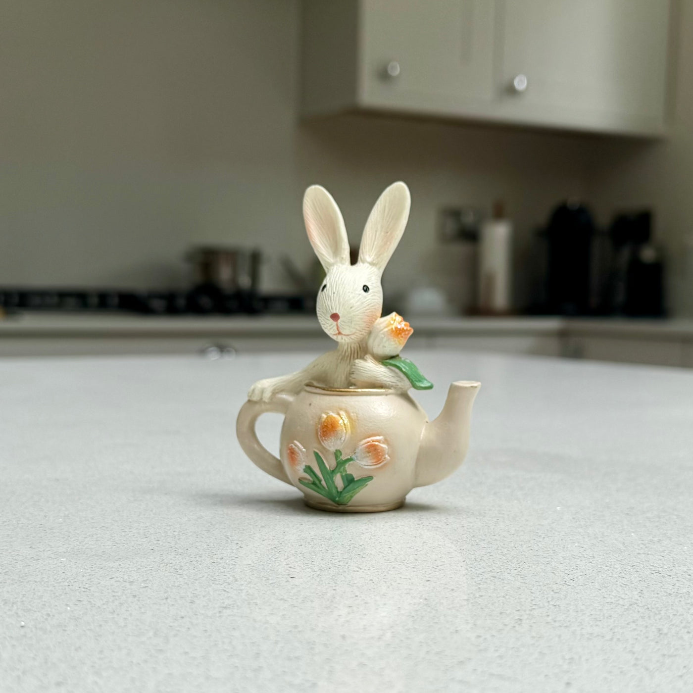 Rabbit in a Teapot Ornament