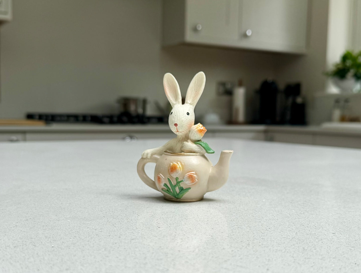 Rabbit in a Teapot Ornament