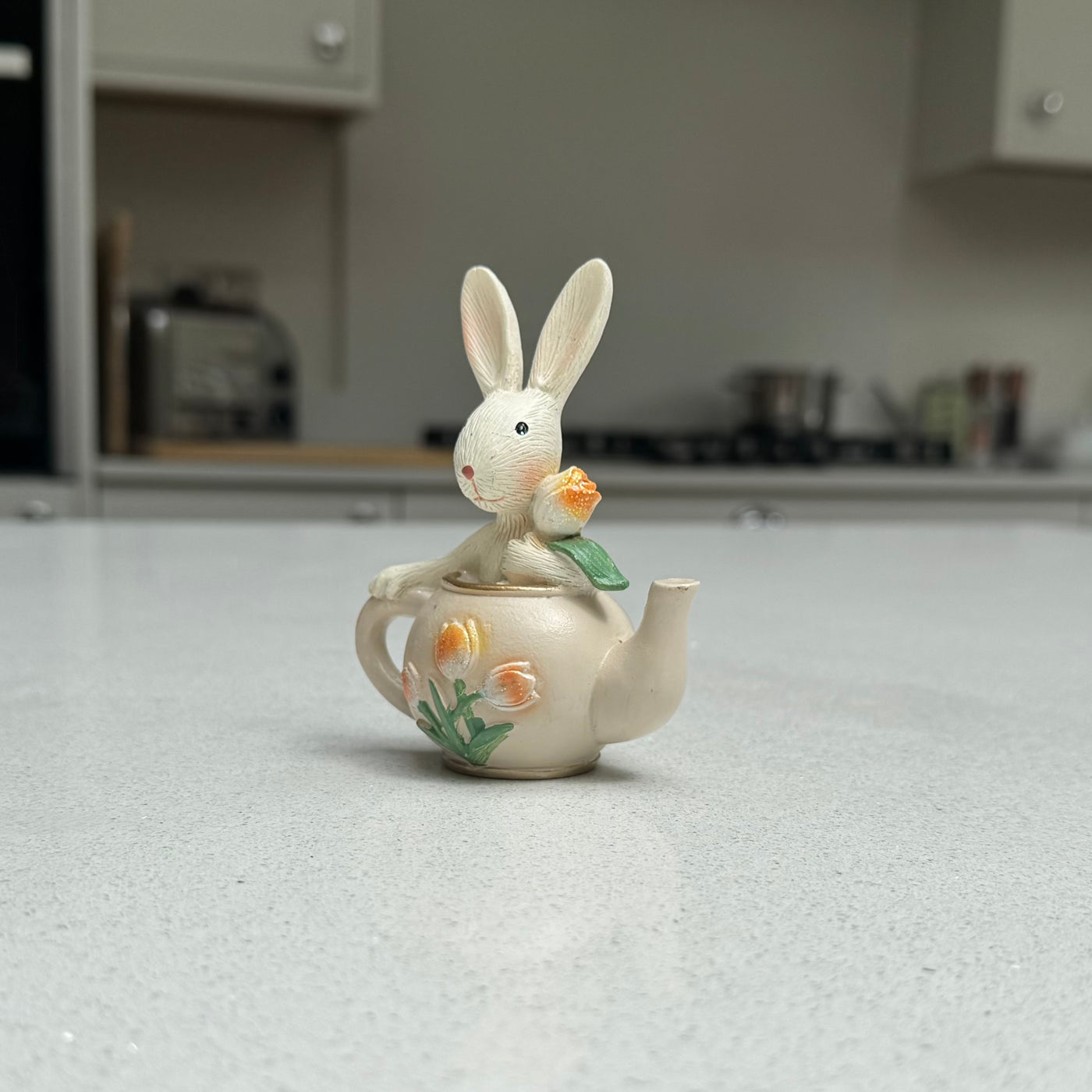 Rabbit in a Teapot Ornament
