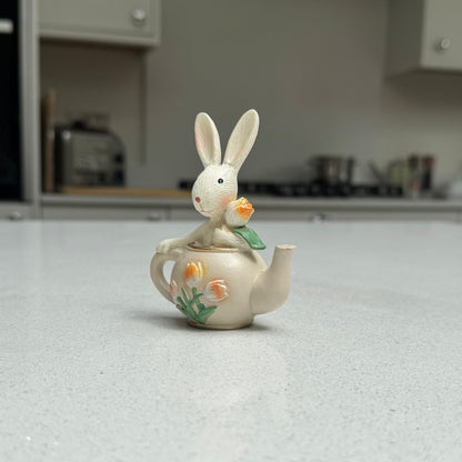 Rabbit in a Teapot Ornament