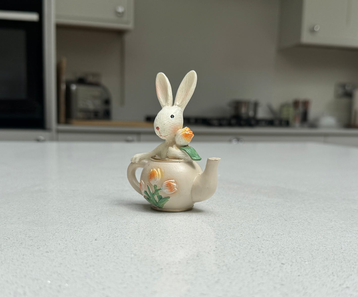 Rabbit in a Teapot Ornament