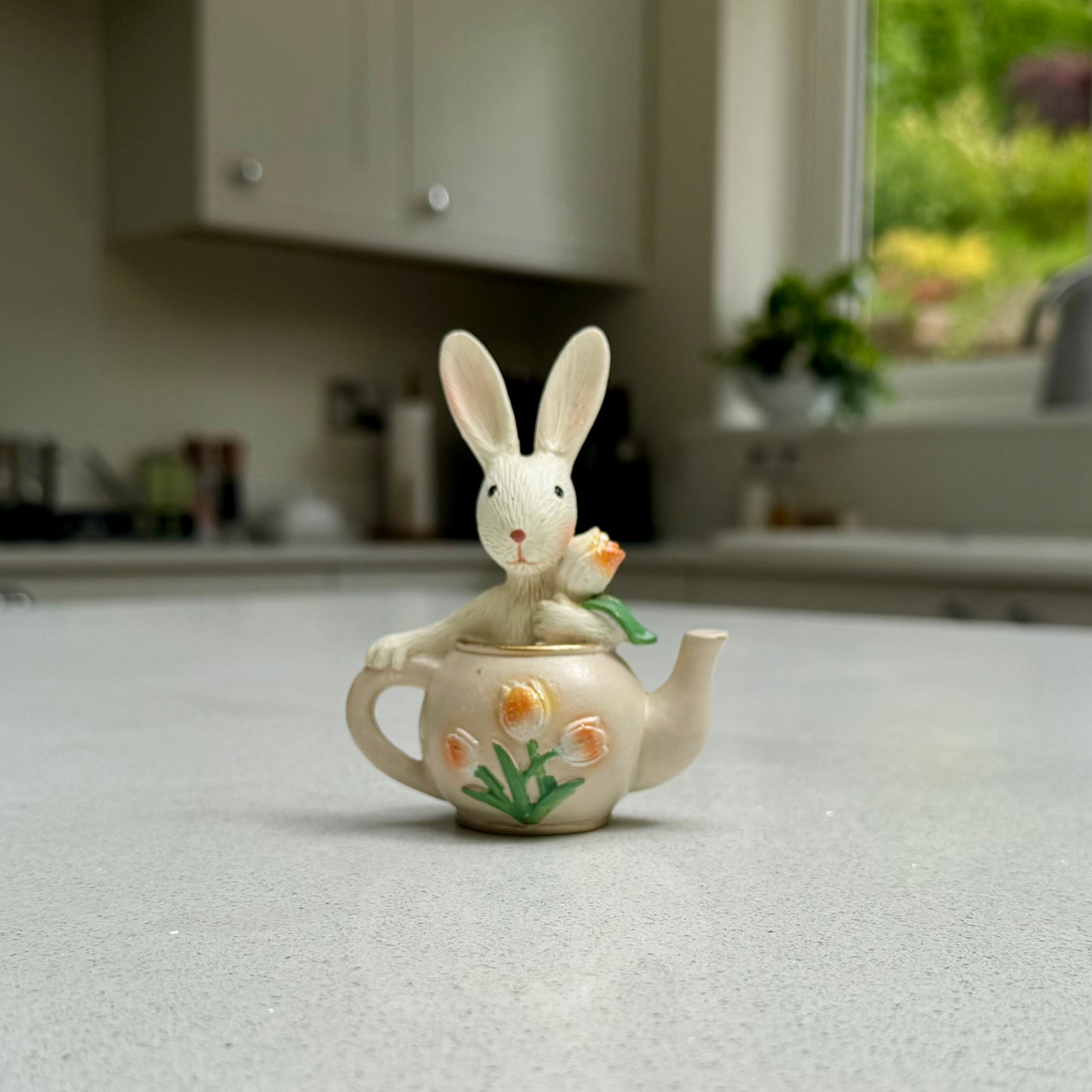 Rabbit in a Teapot Ornament