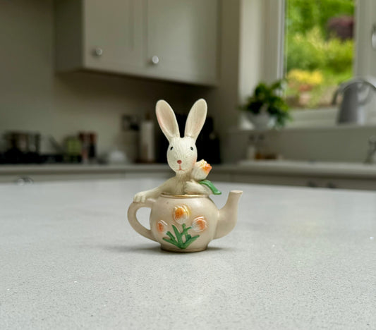 Rabbit in a Teapot Ornament