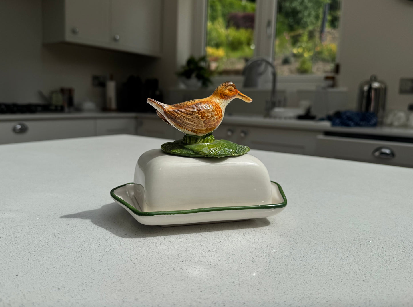 Woodcock Ceramic Butter Dish
