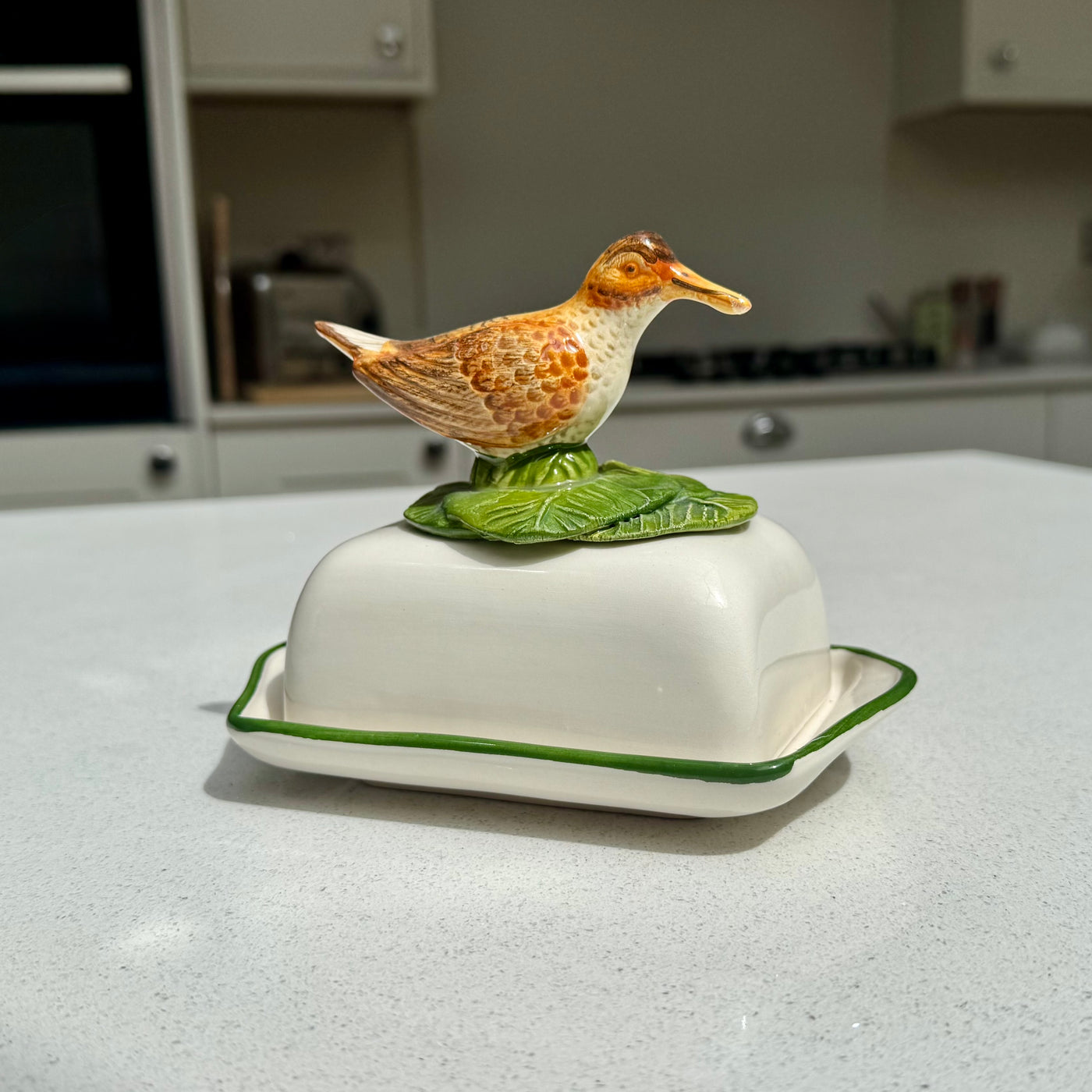 Woodcock Ceramic Butter Dish