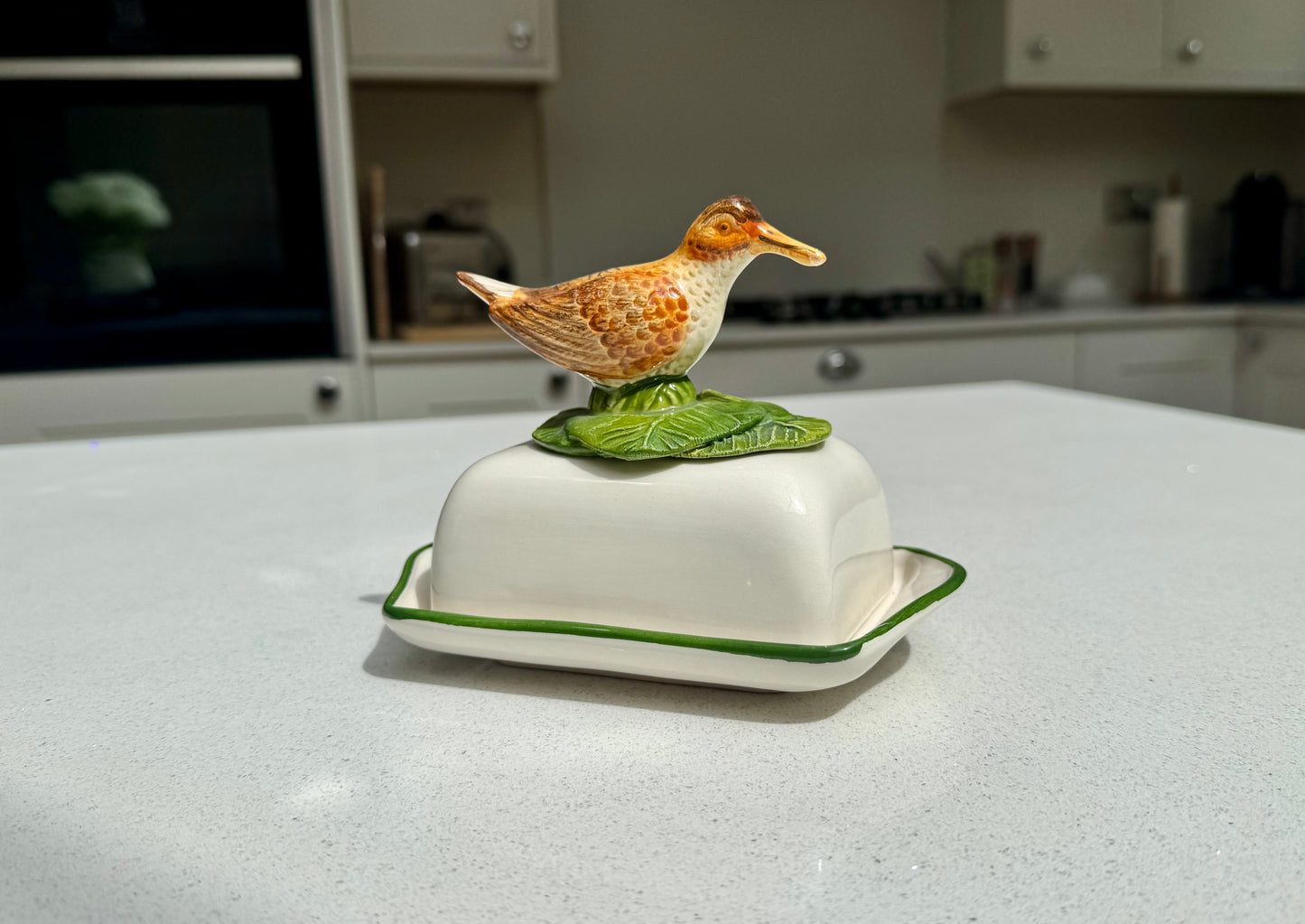 Woodcock Ceramic Butter Dish