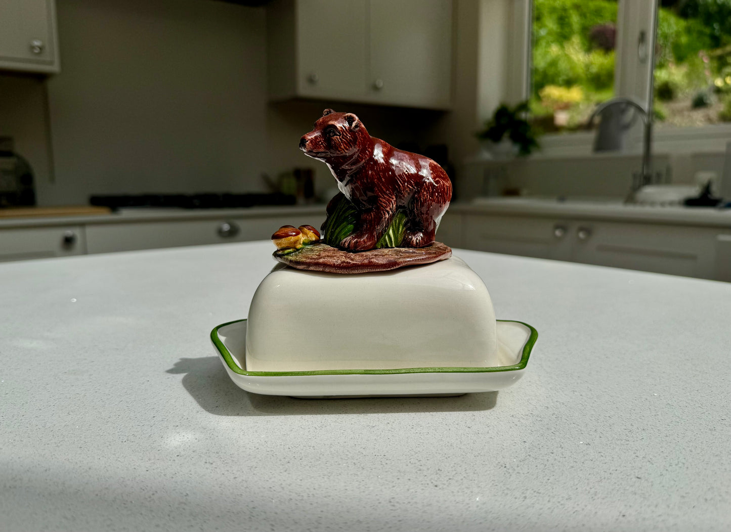 Bear Ceramic Butter Dish