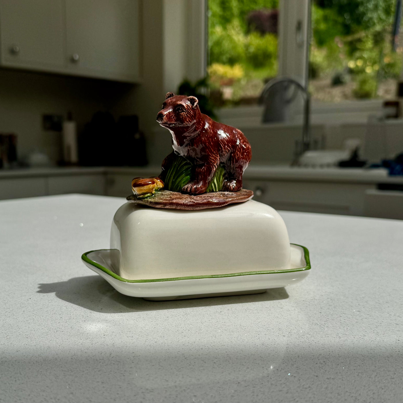 Bear Ceramic Butter Dish