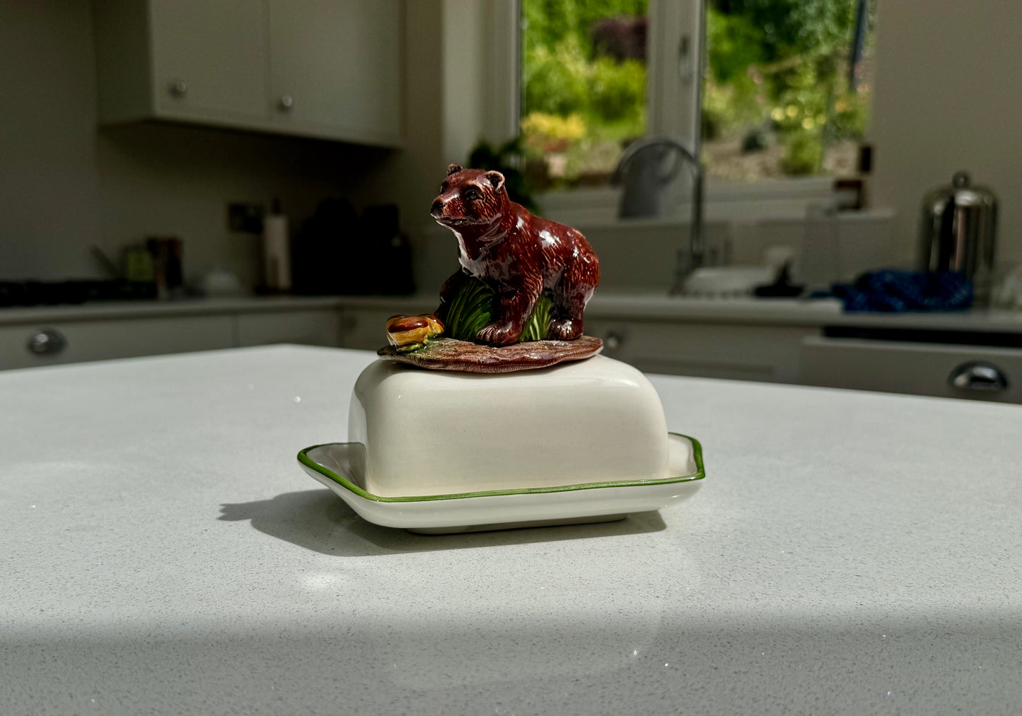 Bear Ceramic Butter Dish