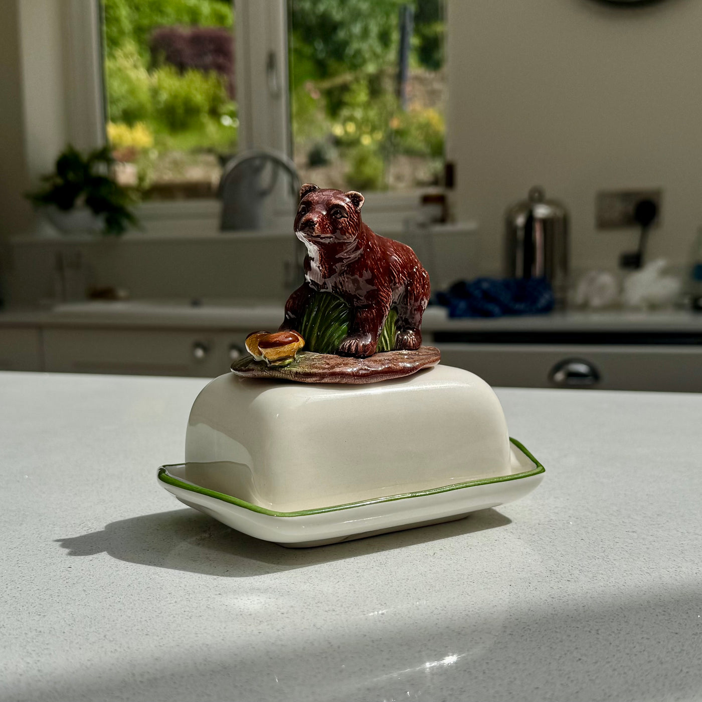 Bear Ceramic Butter Dish