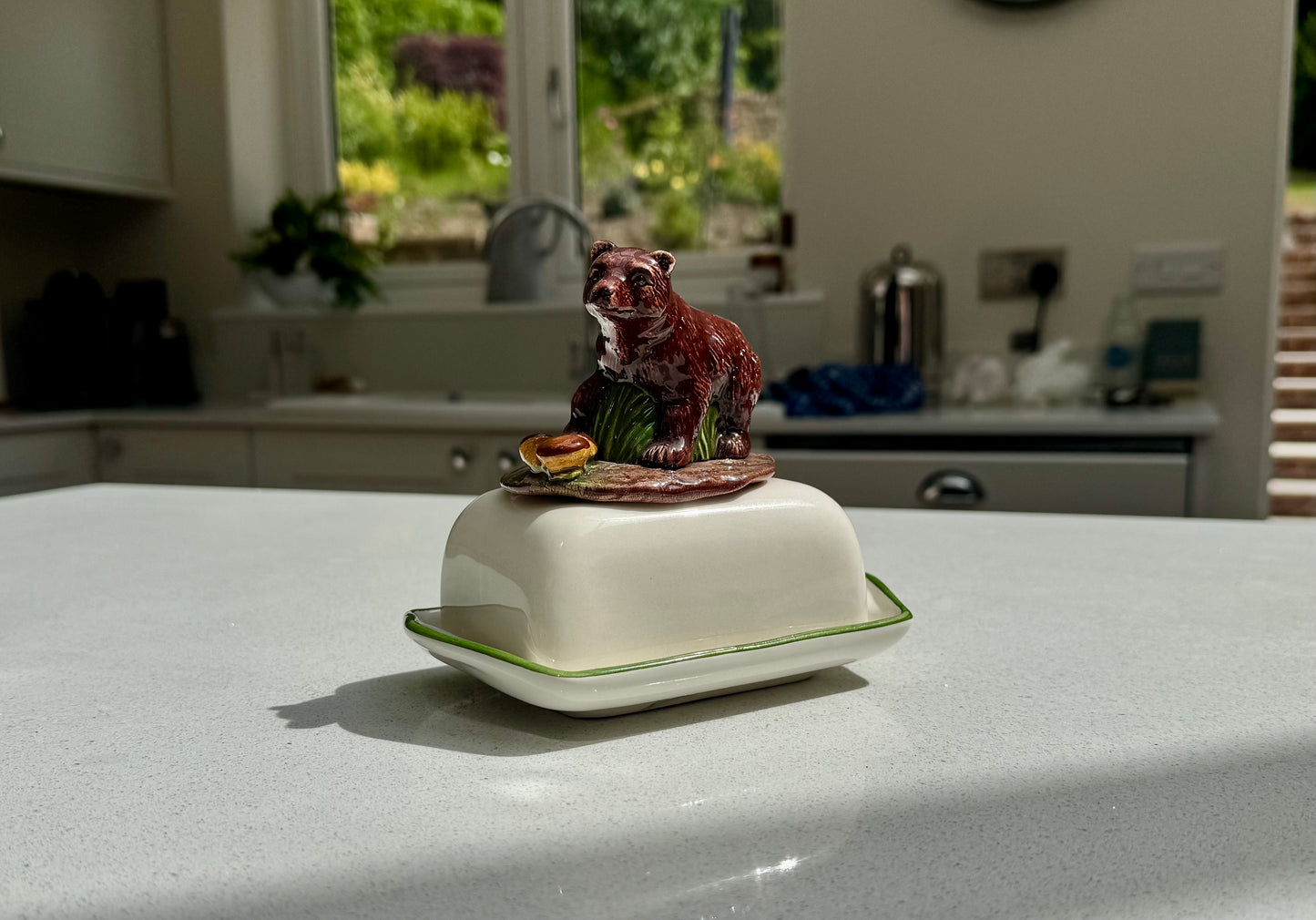 Bear Ceramic Butter Dish
