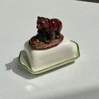 Bear Ceramic Butter Dish