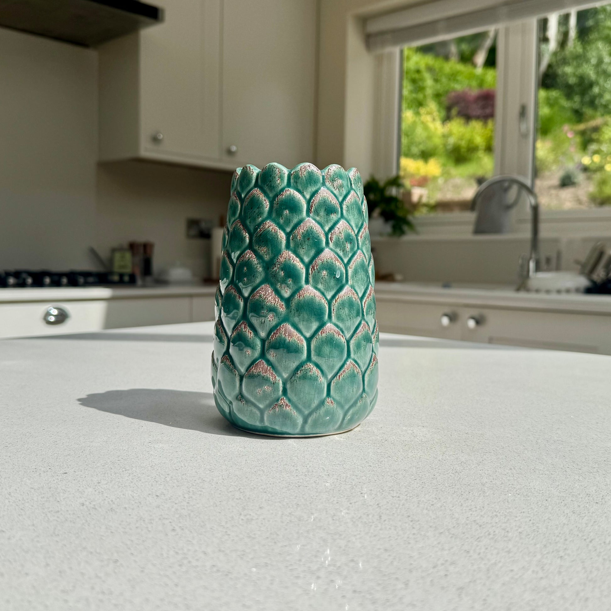Small Artichoke Ceramic Vase
