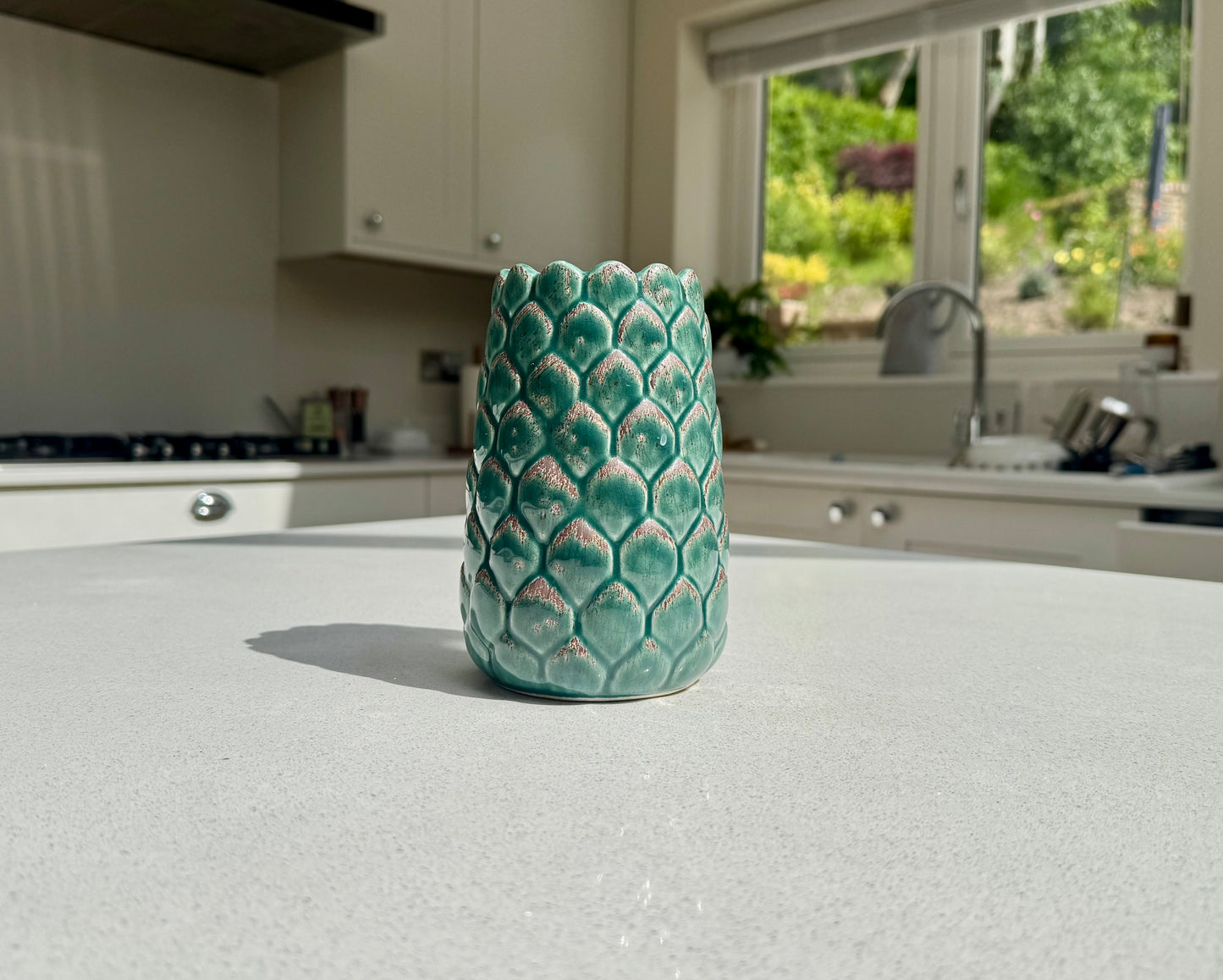 Small Artichoke Ceramic Vase