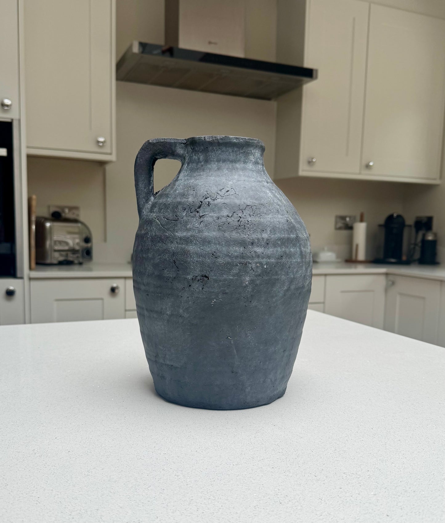 Large Ellie Teracotta Jug Vase in Anthracite