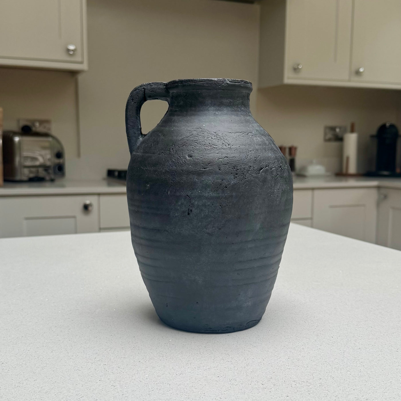 Medium Ellie terracotta Jug Vase in Anthracite 23cm