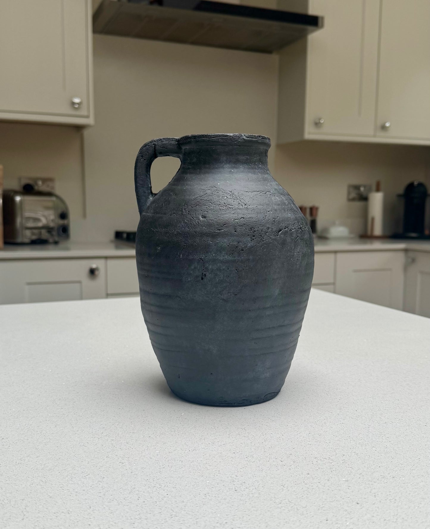 Medium Ellie Teracotta Jug Vase in Anthracite